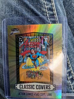 Fleer Brilliants Superman Action Comics #583 Classic Covers Card