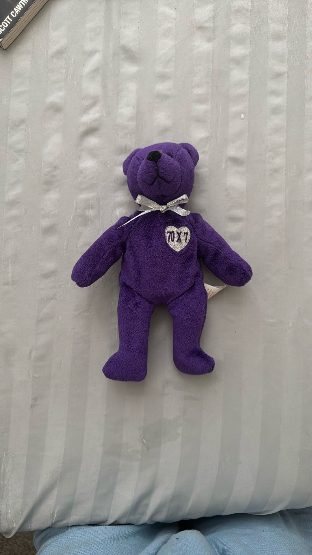 Purple Beanie Baby 70x7 Series From The Heart 1999