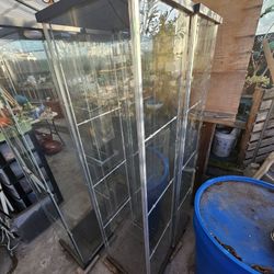 Clear Glass Curio Display Cabinets