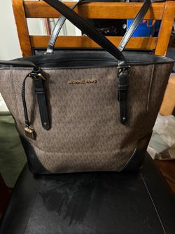 Brown Michael Kors Signature Tote Bag