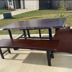 Dining Table With Benches 