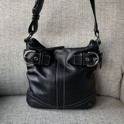 COACH Y2K 1453 Small Soft Duffle Leather Soho Buckle Shoulder Bag