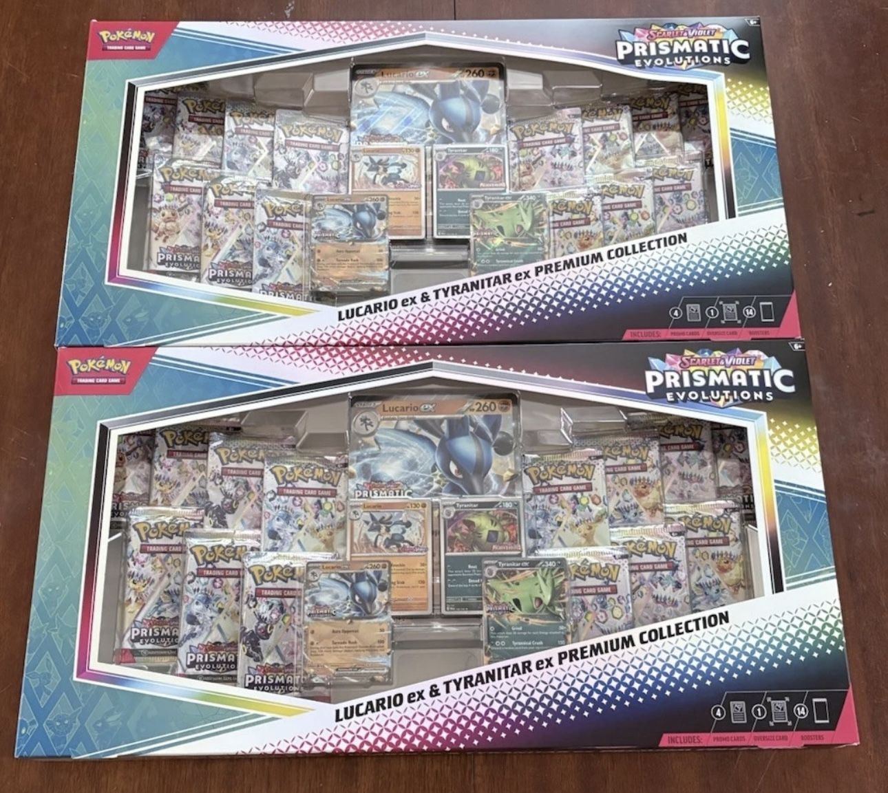 Pokemon Lucario Ex Tyranitar Ex Premium Collection - Set Of Two