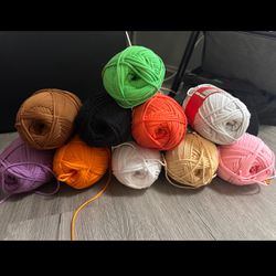 10 Skeins Of Woobles Yarn