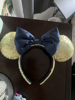 Disneyland Blue And Gold Ears 