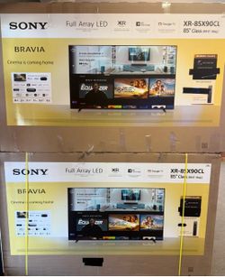 85 Sony Smart 4K, HGTV 120 Hz full array LED TV $55 down on financing for delivery six month Warranty