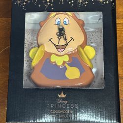 Disney Princess Cogsworth Ceramic Table Clock
