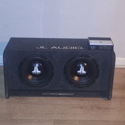 JL Audio 10 Inch’s 1200 Watts 600 Rms Each Speaker  Jls  JL Amplifier 300watts 