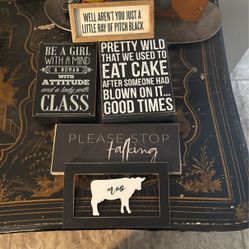 Decorative Signs Set Of 5 