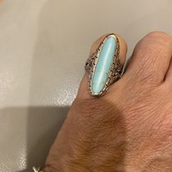  Genuine turquoise and sterling silver