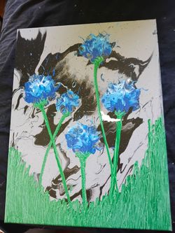 Painting flowers