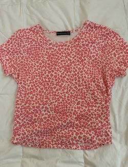 Brandy Melville Pink Cheetah top