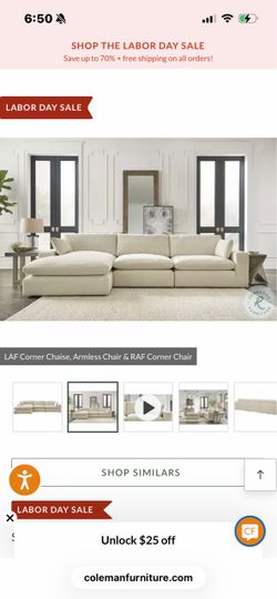Tan Sectional