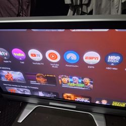 70 Inch Panasonic TV W Remote N Roku,  Can Deliver For Xtra $10