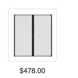 Exelente puerta doble Retractable mide 80" de alto x 72" de largo $180  NUEVECITA BARATA 