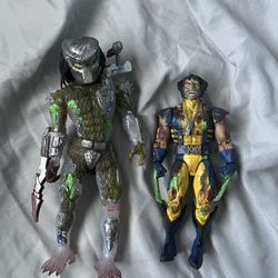 Custom Predator Vs Wolverine Figures