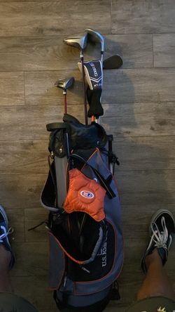 U.S. Kids Golf Bag with Clubs Set