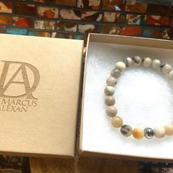 DeMarcus Alexan 8mm Mixed Stone Bead Bracelet 