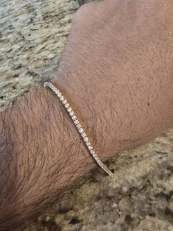 Lab Grown Diamond Tennis Bracelet 14k 