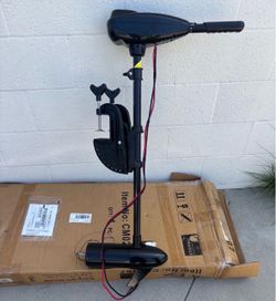 86 Ibs Thrust 8 Speed 24V, Electric Outboard Trolling Motor with Adjustable Handle