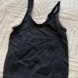 A New Day Women’s Black Ribbed Tank Top Size S NEW With Tags