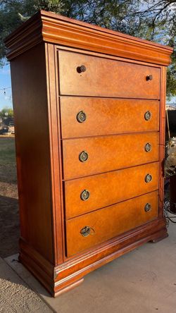 Gorgeous tall  Burlington cherry tall chest