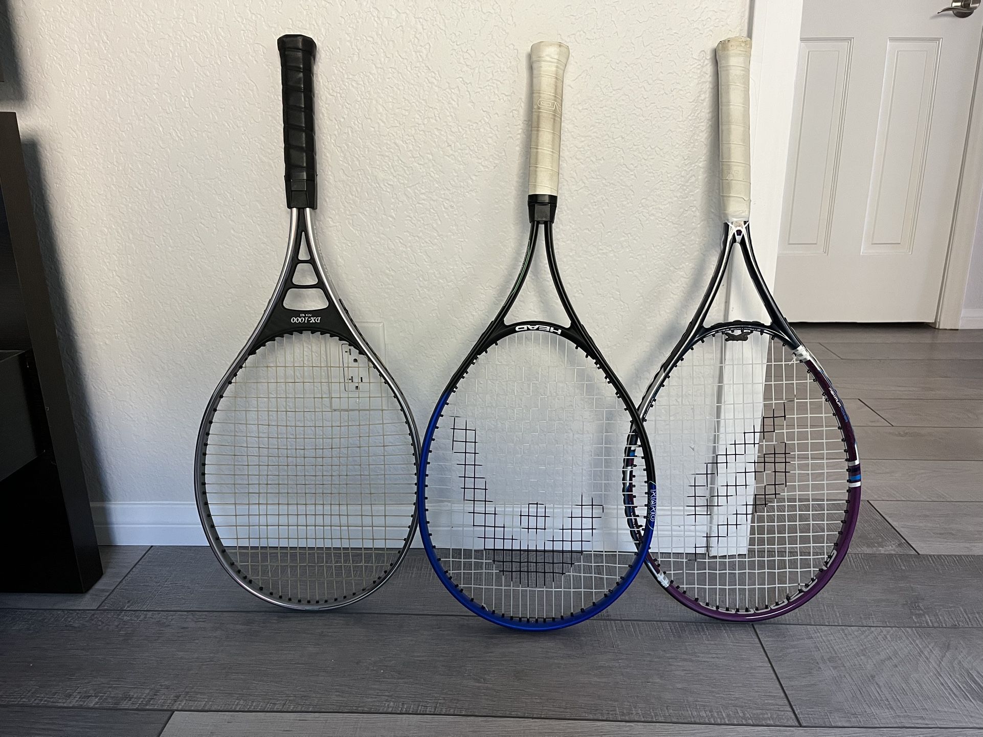 Elite Model And Head Tennis Rackets