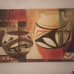 Warm Large Canvas Art Piece