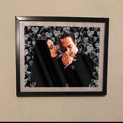 Custom Art Piece Of Gomez And Morticia From The Adams Family