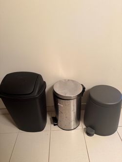 Set of 3 Trash Cans
