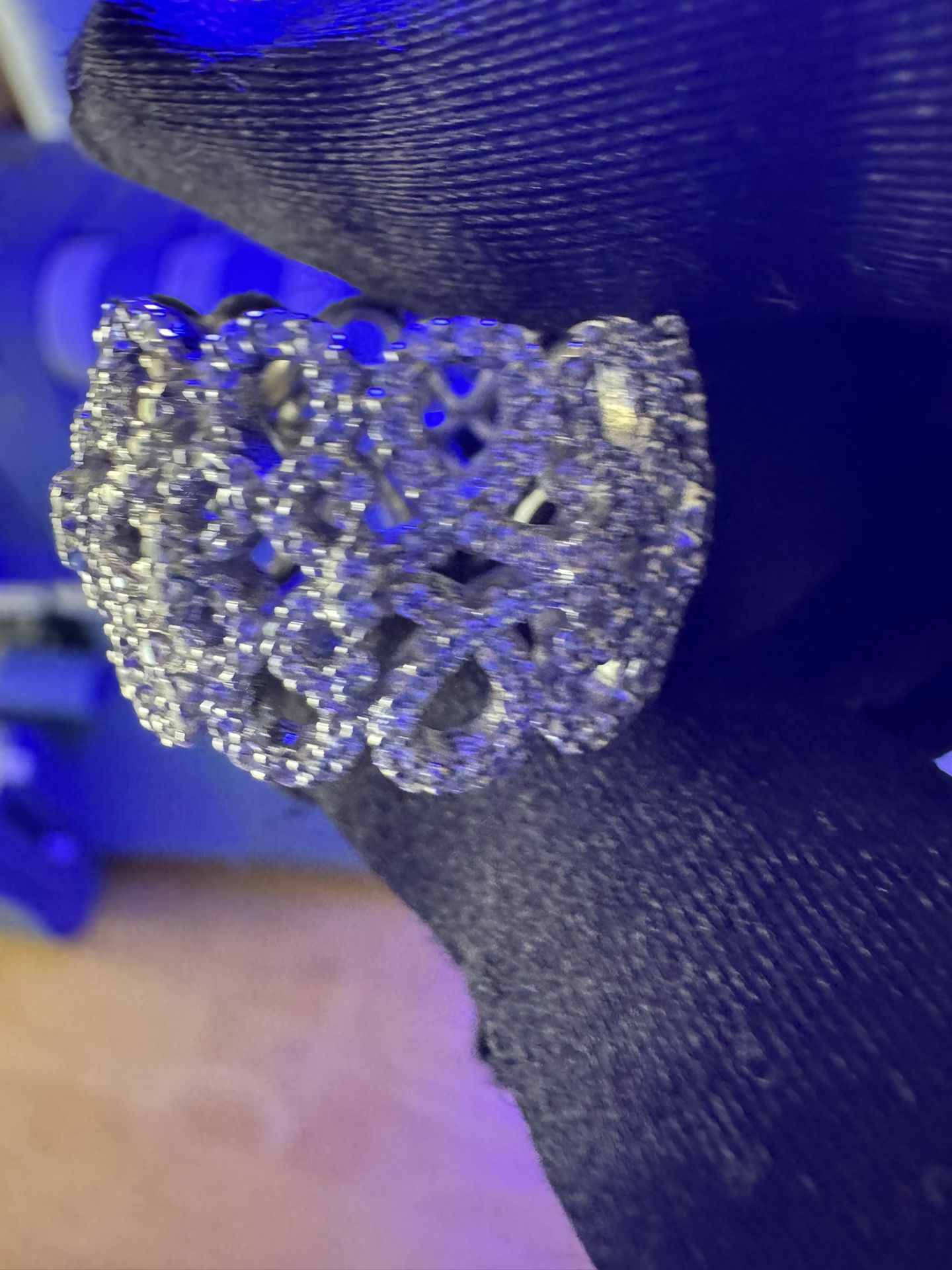 Silver 925 Marked Ring 6,5 Diamonds Gorgeous Fashion Ring