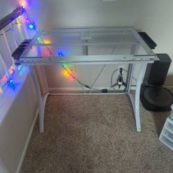 Adjustable White Art Desk