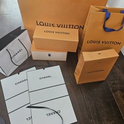 EMPTY EMPTY LOUIS VUITTON BOX & BAGS