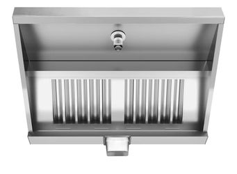 NSF certified commercial 4FT exhaust hood, with 2 removable filters, hood light, grease cup