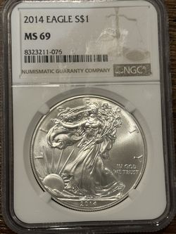2014 American Silver Eagle – Rated NGC MS69