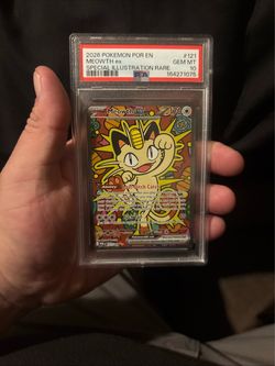Meowth ex Special Illustration Rare PSA 10