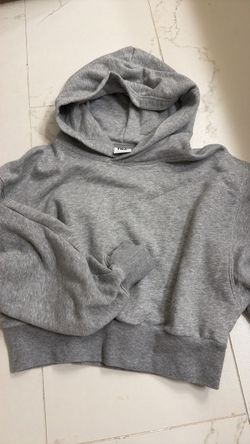 TNA Grey Cropped Hoodie