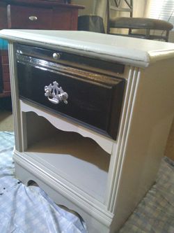 Newly Refinished Solid Wood Side Table/Night Stand