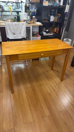 Solid wood table desk