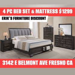 BEDROOM SETS HIGH QUALITY BED NIGHTSTAND DRESSER MIRROR 