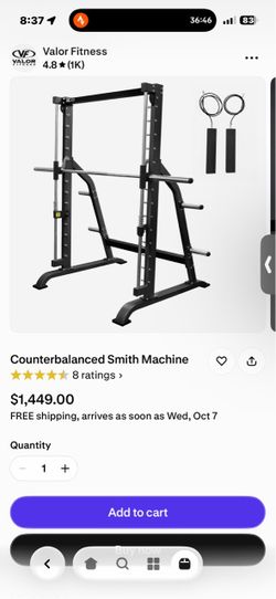 Valor fitness Smith machine with counter balance
