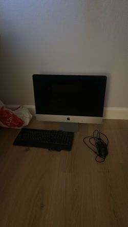 iMac computer w/ keyboard + mouse