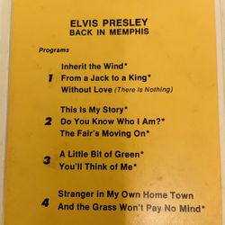 Antique Elvis Presley 8 Track Tape that Plays