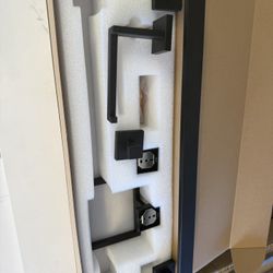 Towel Bar Set Stainless Steel Steel My Black