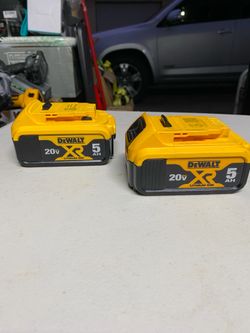 Dewalt XR 5.0ah Battery 20V - 2 pack
