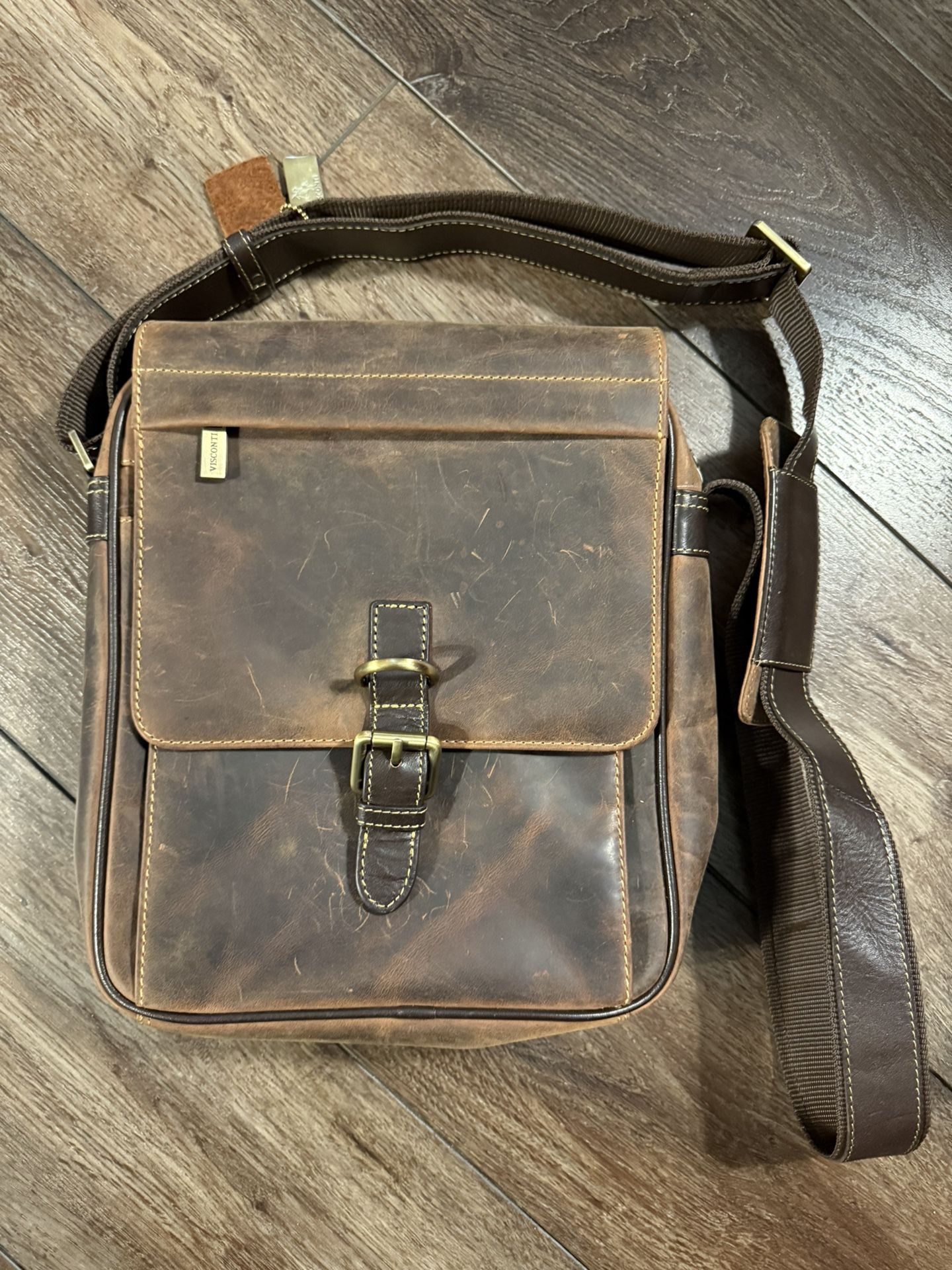 Visconti Leather Shoulder Bag. Used Only Once!