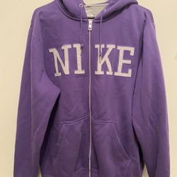 Vintage Purple Nike Zip-Up Hoodie