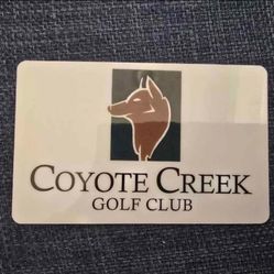 Coyote Creek Golf Club Golf Range Card