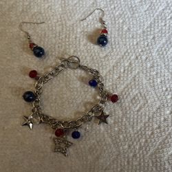 Handmade, Homemade, Bracelet And Earrings 