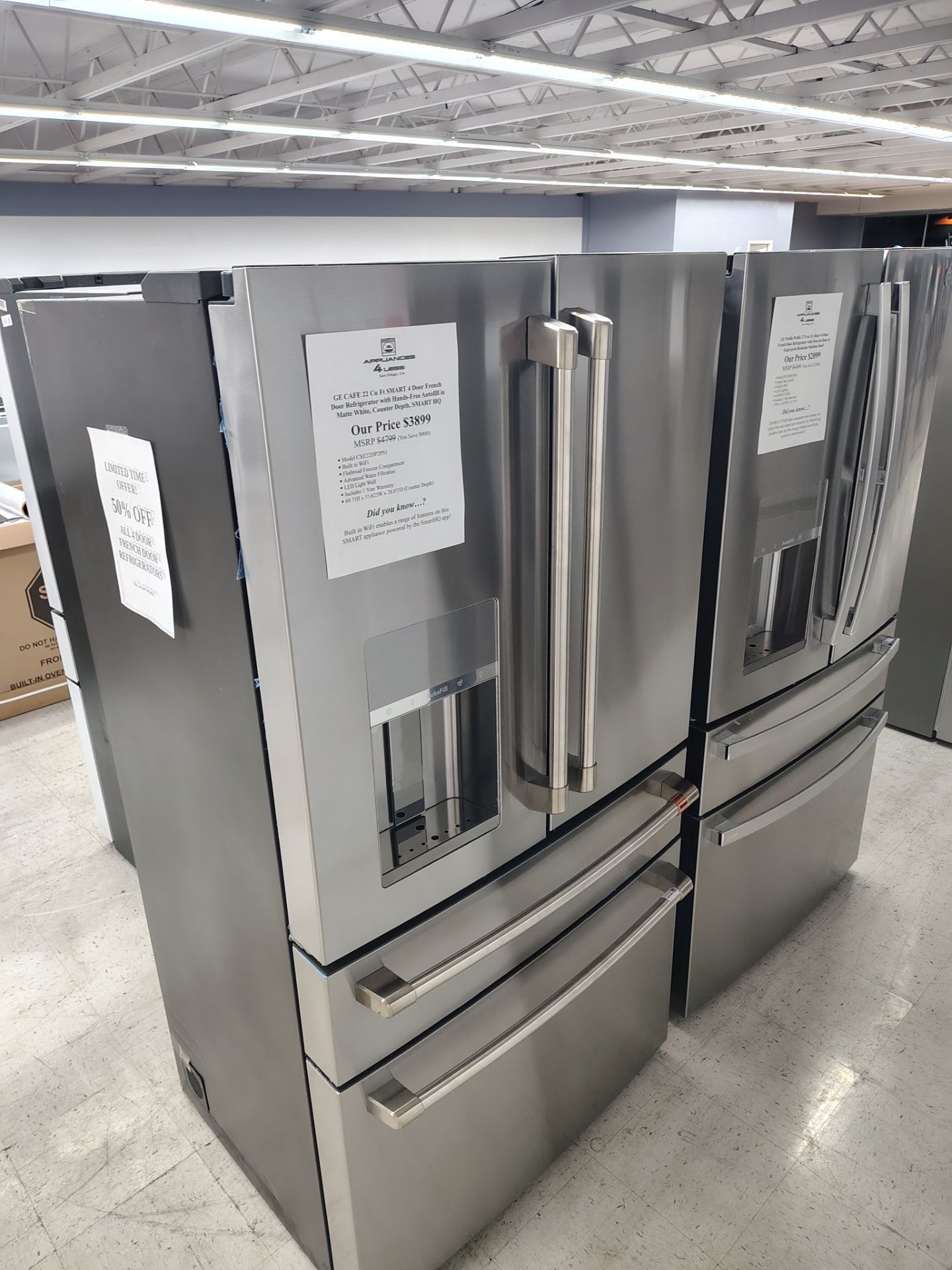 $1949.5 (THIS WEEK ONLY: 50% OFF FRENCH 4 DOORS) GE CAFÉ French 4 Door